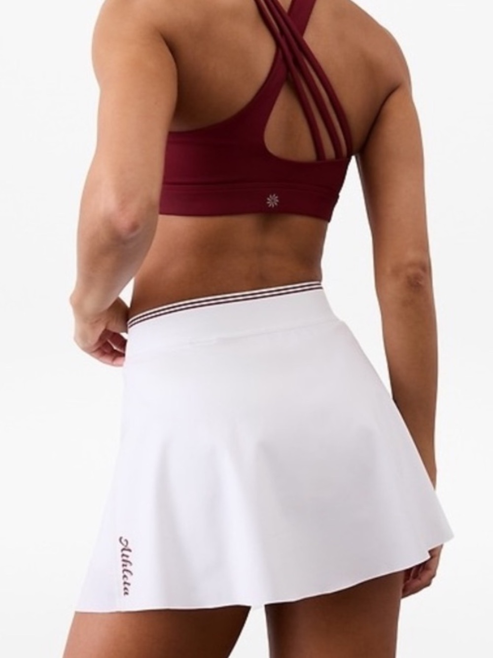 Athleta White Ace Advantage Tipped 13 1/2” skort